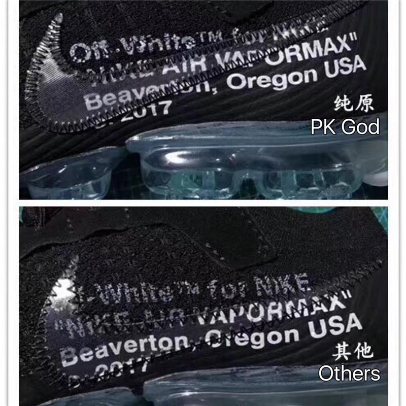 PK God OFF–WHITE x Nike Air VaporMax “Black” ready to ship